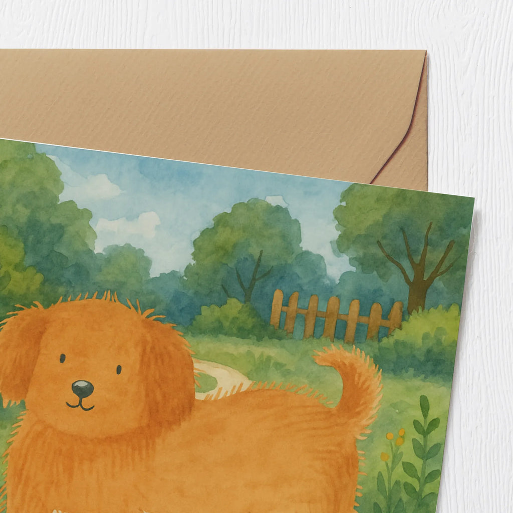 Deluxe Karte Hund Flauschig Design Karte, Grußkarte, Klappkarte, Einladungskarte, Glückwunschkarte, Hochzeitskarte, Geburtstagskarte, Hochwertige Grußkarte, Hochwertige Klappkarte, Hund, Hundemotiv, Haustier, Hunderasse, Tierliebhaber, Hundebesitzer, Sprüche, Hunde, Frauchen, Hundemama, Hundeliebe