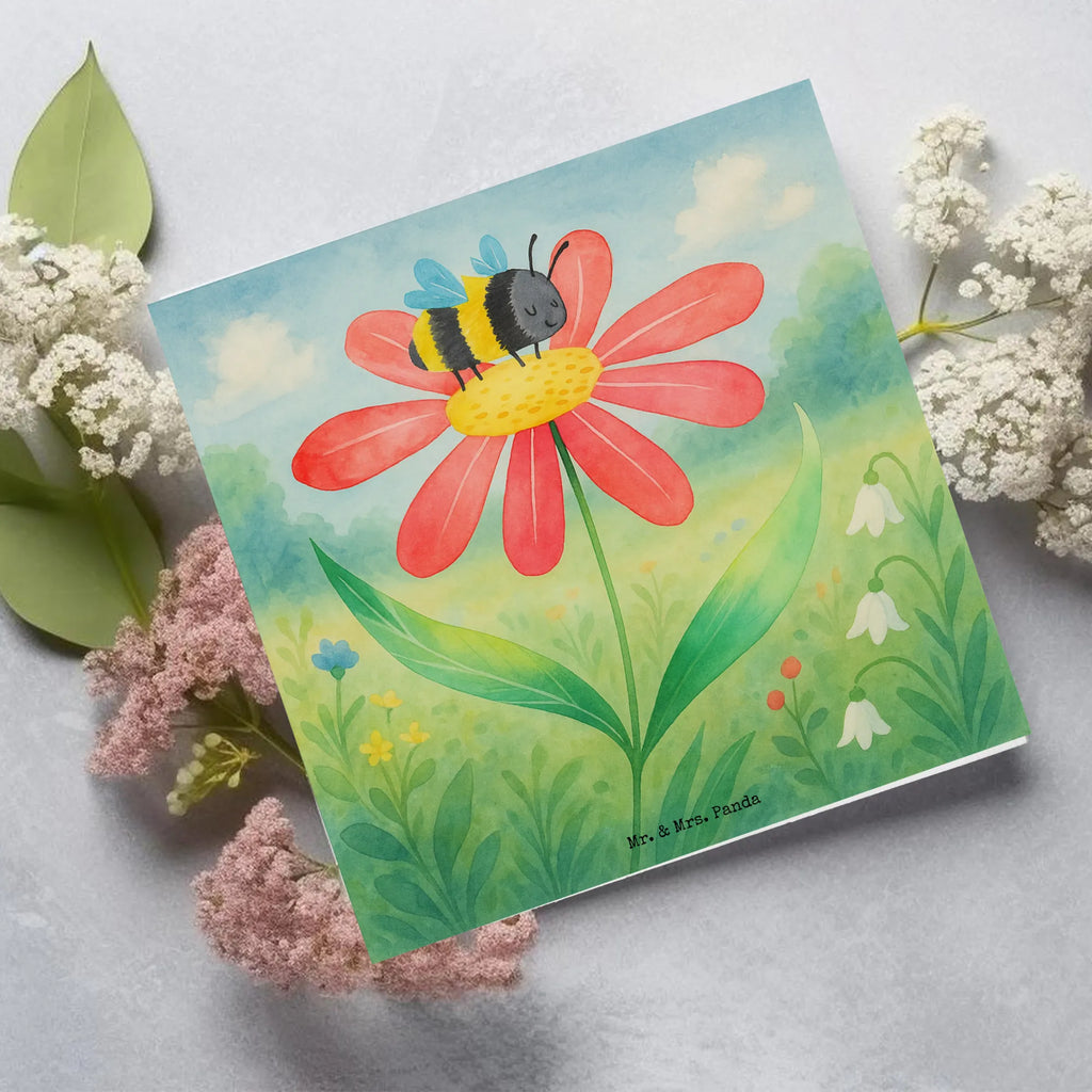 Deluxe Karte Hummel Blume Design Karte, Grußkarte, Klappkarte, Einladungskarte, Glückwunschkarte, Hochzeitskarte, Geburtstagskarte, Hochwertige Grußkarte, Hochwertige Klappkarte, Tiermotive, Gute Laune, lustige Sprüche, Tiere, Hummel, Blume, Wespe, Flauschig, Natur, Feld, Hummeln, Biene