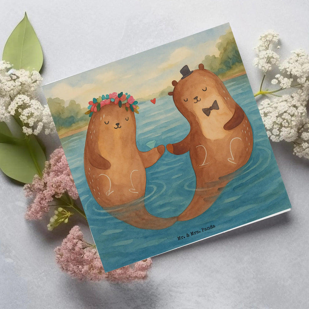 Deluxe Karte Hochzeit Otter Design Karte, Grußkarte, Klappkarte, Einladungskarte, Glückwunschkarte, Hochzeitskarte, Geburtstagskarte, Hochwertige Grußkarte, Hochwertige Klappkarte, Hochzeit, Hochzeitsgeschenk, Ehe, Hochzeitsfeier, Trauung, Trauungsgeschenk, Verlobungsfeier, Verlobungsgeschenk, Hochzeitsgeschenkideen, Hochzeitsgeschenke für Brautpaar, Hochzeitstag, Geschenk zur Hochzeit