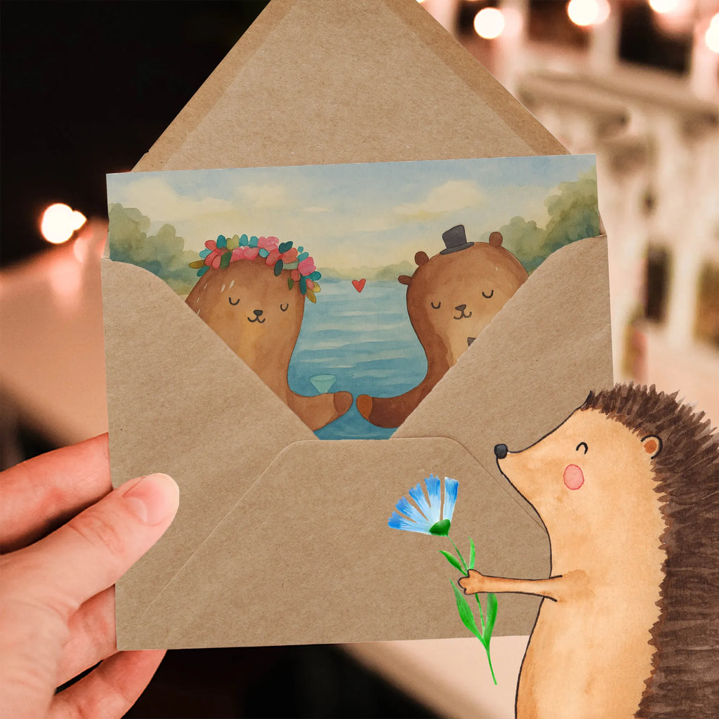 Deluxe Karte Hochzeit Otter Design Karte, Grußkarte, Klappkarte, Einladungskarte, Glückwunschkarte, Hochzeitskarte, Geburtstagskarte, Hochwertige Grußkarte, Hochwertige Klappkarte, Hochzeit, Hochzeitsgeschenk, Ehe, Hochzeitsfeier, Trauung, Trauungsgeschenk, Verlobungsfeier, Verlobungsgeschenk, Hochzeitsgeschenkideen, Hochzeitsgeschenke für Brautpaar, Hochzeitstag, Geschenk zur Hochzeit