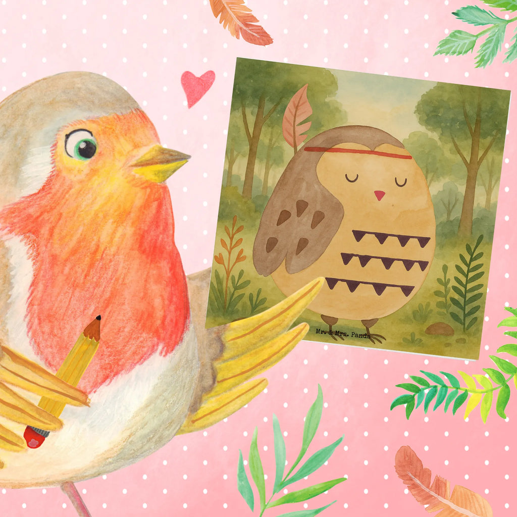 Deluxe Karte Eule Federschmuck Design Karte, Grußkarte, Klappkarte, Einladungskarte, Glückwunschkarte, Hochzeitskarte, Geburtstagskarte, Hochwertige Grußkarte, Hochwertige Klappkarte, Eule, Eule Deko, Owl, Das Leben ist ein Abenteuer, Reisespruch, Federschmuck, Dekoration