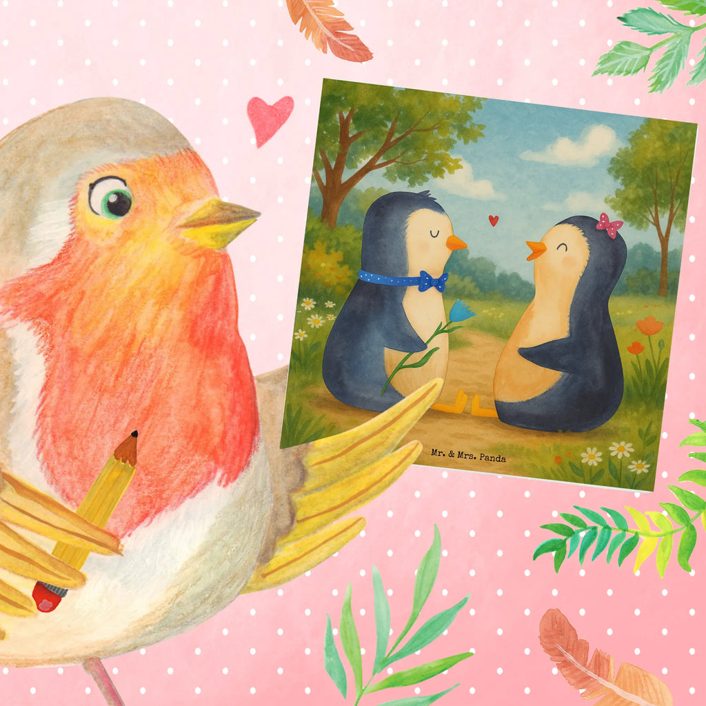 Deluxe Karte Pinguin Pärchen Design Karte, Grußkarte, Klappkarte, Einladungskarte, Glückwunschkarte, Hochzeitskarte, Geburtstagskarte, Hochwertige Grußkarte, Hochwertige Klappkarte, Pinguin, Pinguine, Liebe, Liebespaar, Liebesbeweis, Liebesgeschenk, Verlobung, Jahrestag, Hochzeitstag, Hochzeit, Hochzeitsgeschenk, große Liebe, Traumpaar