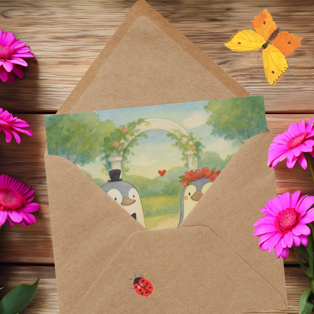 Deluxe Karte Hochzeit Pinguin Design Karte, Grußkarte, Klappkarte, Einladungskarte, Glückwunschkarte, Hochzeitskarte, Geburtstagskarte, Hochwertige Grußkarte, Hochwertige Klappkarte, Hochzeit, Hochzeitsgeschenk, Ehe, Hochzeitsfeier, Trauung, Trauungsgeschenk, Verlobungsfeier, Verlobungsgeschenk, Hochzeitsgeschenkideen, Hochzeitsgeschenke für Brautpaar, Pinguin, Pinguine, Hochzeitstag, geschenkidee Hochzeit, Gastgeschenk