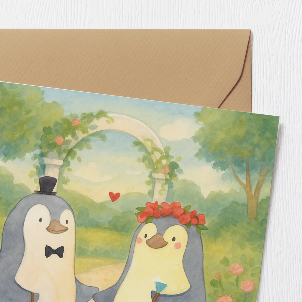 Deluxe Karte Hochzeit Pinguin Design Karte, Grußkarte, Klappkarte, Einladungskarte, Glückwunschkarte, Hochzeitskarte, Geburtstagskarte, Hochwertige Grußkarte, Hochwertige Klappkarte, Hochzeit, Hochzeitsgeschenk, Ehe, Hochzeitsfeier, Trauung, Trauungsgeschenk, Verlobungsfeier, Verlobungsgeschenk, Hochzeitsgeschenkideen, Hochzeitsgeschenke für Brautpaar, Pinguin, Pinguine, Hochzeitstag, geschenkidee Hochzeit, Gastgeschenk