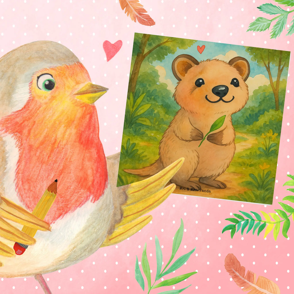 Deluxe Karte Quokka Happy Design Karte, Grußkarte, Klappkarte, Einladungskarte, Glückwunschkarte, Hochzeitskarte, Geburtstagskarte, Hochwertige Grußkarte, Hochwertige Klappkarte, Tiermotive, Gute Laune, lustige Sprüche, Tiere, Quokka, Verschieben, Aufschieberitis, Lustiger Spruch, Niedliches Tier, Dinge erledigen