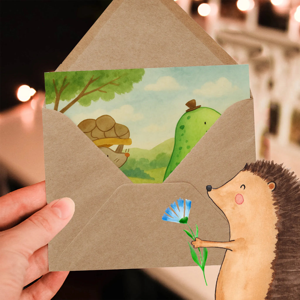 Deluxe Karte Schildkröte Maus Design Karte, Grußkarte, Klappkarte, Einladungskarte, Glückwunschkarte, Hochzeitskarte, Geburtstagskarte, Hochwertige Grußkarte, Hochwertige Klappkarte, Schildkröte, Maus, Freunde, Freundinnen, beste Freunde, beste Freundinnen