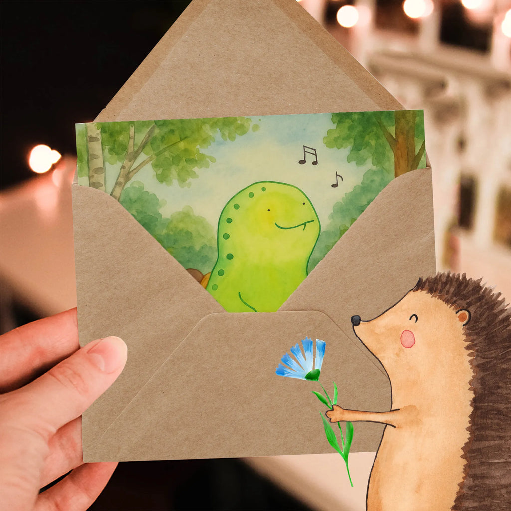 Deluxe Karte Schildkröte Pfeifen Design Karte, Grußkarte, Klappkarte, Einladungskarte, Glückwunschkarte, Hochzeitskarte, Geburtstagskarte, Hochwertige Grußkarte, Hochwertige Klappkarte, Schildkröte, Schildi, Schildkröten, fröhlich, Glück, Motivation, Lebensfreude, Depression, Trennung, Neuanfang