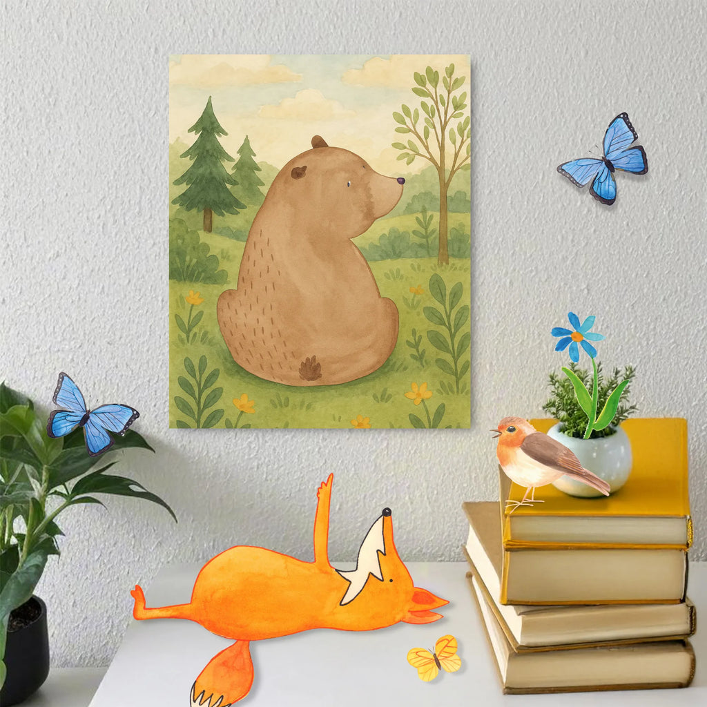 Malowanie według numerów niedźwiedź spojrzenie przez ramię Design Niedźwiedź, Miś, Pluszowy miś