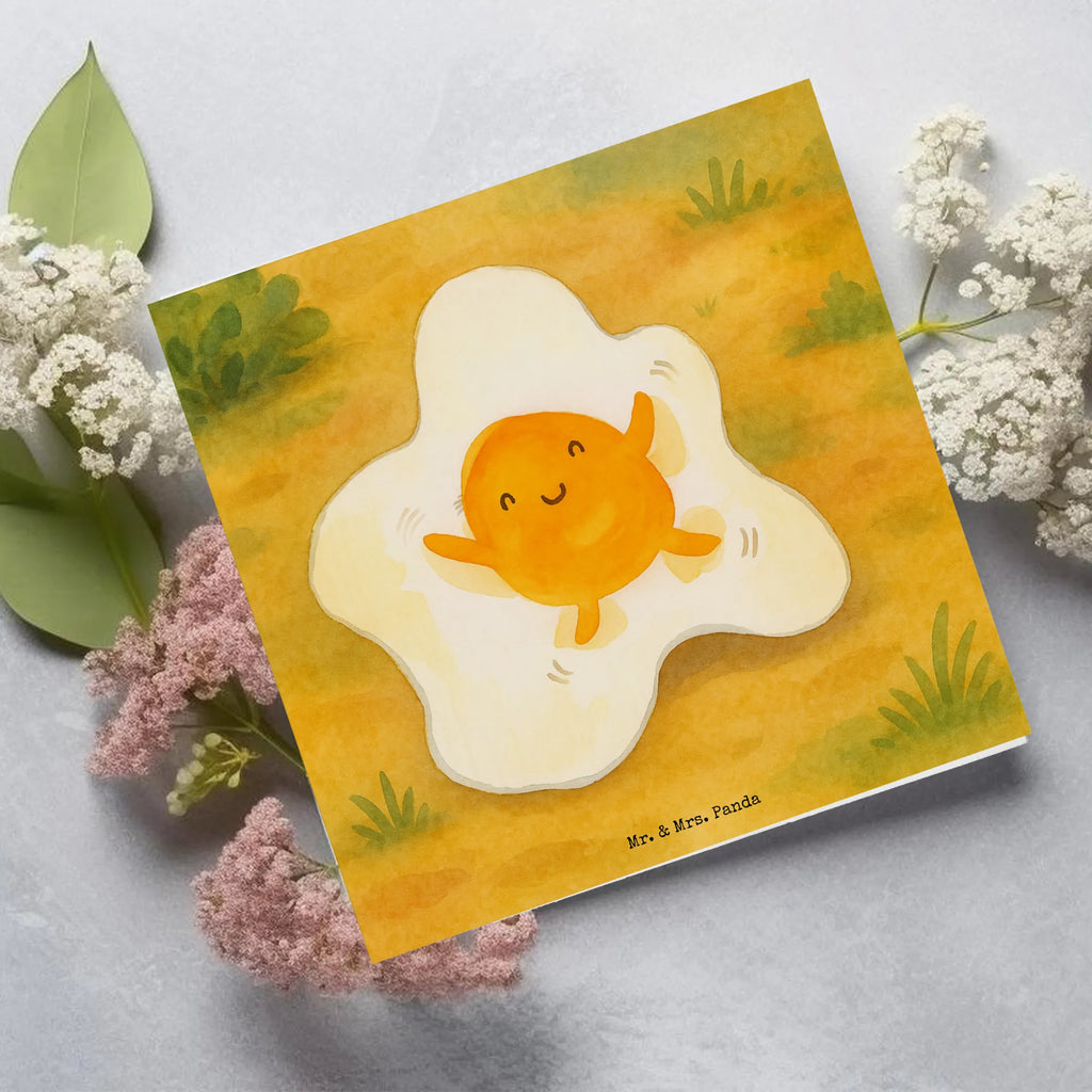 Deluxe Karte Spiegelei Ei Design Karte, Grußkarte, Klappkarte, Einladungskarte, Glückwunschkarte, Hochzeitskarte, Geburtstagskarte, Hochwertige Grußkarte, Hochwertige Klappkarte, Tiermotive, Gute Laune, lustige Sprüche, Tiere, Ei, Spiegelei, Schön, Tag, Glücklich, Liebe