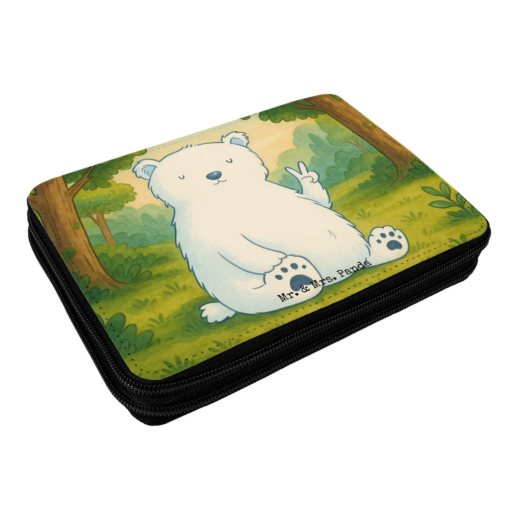 Federmappe Eisbär Faul Design Federmappe, Stiftetasche, Stifte Etui, Schule, Einschulung, Geschenk, Kind, Schüler, Schülerin, Stifterolle, Federmäppchen, Motiv, Grundschule, Federmäppchen bedruckt, Büro Stifte Etui, Bestückte Federmappe, Kinder Federmappe, Federmappe Einschulung, Bär, Teddy, Teddybär, Eisbär, Nordpol, Faul, Entspannen, Relaxen, Büro, Arbeit, Bürojob, Arbeitsplatz, Homeoffice