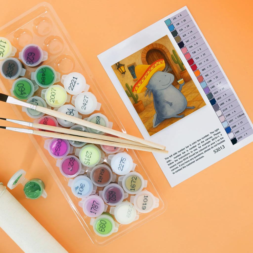 Malen nach Zahlen Axolotl Tequila Design Kunstwerk, Bastelidee, Baseln, DIY, Malen, Ausmalbild, Kreativität, Künstler, Malen nach Zahlen, Axolotl, Molch, Mexico, Feuersalamander, Mexiko, Lurche, Spruch, Lurch, Sombrero, Motivation, Axolot, Schwanzlurch, Feuerdrache, Zitrone, Tequila