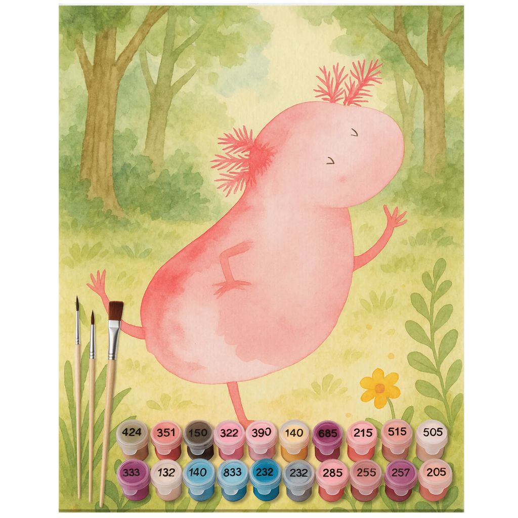 Paint by Numbers axolotl Dance Design Kreativität, Baseln, DIY, Ausmalbild, Künstler, Kunstwerk, Bastelidee, Malen, Malen nach Zahlen, Axolotl, Molch, Freundin, Lurche, verrückt, Sterne, beste Freundin, Lurch, Schwanzlurch, Axolot, Dachschaden