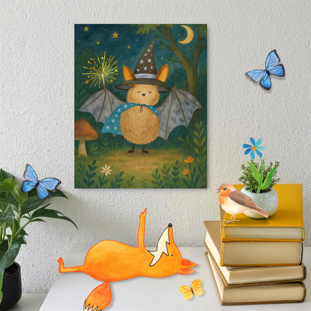 Paint by Numbers bat wizard Design small animals, cute, funny, cute animal motives, hand drawn, small world, funny sayings, good mood, happy, gifts, gift ideas, special gifts, animal lover, card, Bats, sorcerers, get in, bats, magicians, women