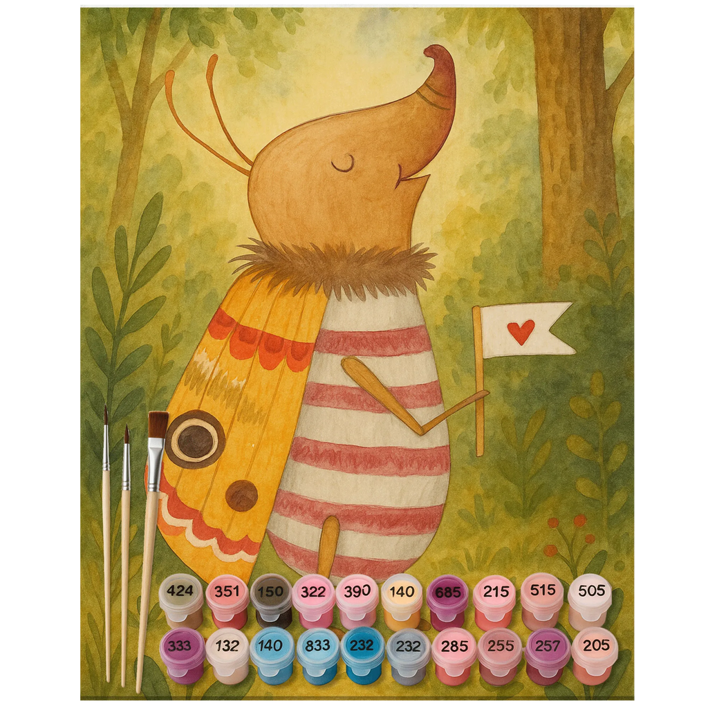 Malen nach Zahlen Nachtfalter Fähnchen Design Bastelidee, DIY, Künstler, Kunstwerk, Kreativität, Baseln, Ausmalbild, Malen, Malen nach Zahlen, Tiermotive, Gute Laune, lustige Sprüche, Tiere, süß, Was kostet die Welt, Käfer, Spruch lustig, Küche Deko, niedlich, Spruch witzig, Nachtfalter