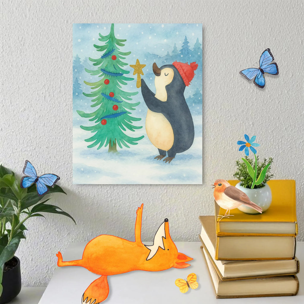 Malen nach Zahlen Pinguin Weihnachtsbaum Design Ausmalbild, Kunstwerk, Malen nach Zahlen, Winter, Weihnachten, Weihnachtsdeko, Nikolaus, Advent, Heiligabend, Wintermotiv, Pinguin