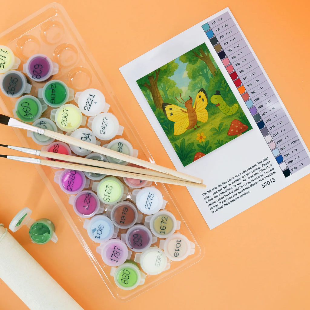 Malowanie według numerów gąsienica motyl Design Ausmalbild, Malen nach Zahlen, Kunstwerk, Tiermotive, Gute Laune, lustige Sprüche, Tiere, Erwachsen werden, Schmetterling, Aufwachsen, Hütchen, Kokon, Hut, Schönheit, Zitronenfalter, Raupe, Entwicklung