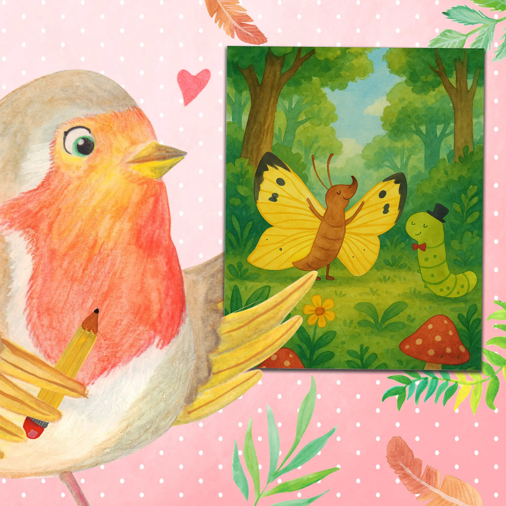 Malowanie według numerów gąsienica motyl Design Ausmalbild, Malen nach Zahlen, Kunstwerk, Tiermotive, Gute Laune, lustige Sprüche, Tiere, Erwachsen werden, Schmetterling, Aufwachsen, Hütchen, Kokon, Hut, Schönheit, Zitronenfalter, Raupe, Entwicklung