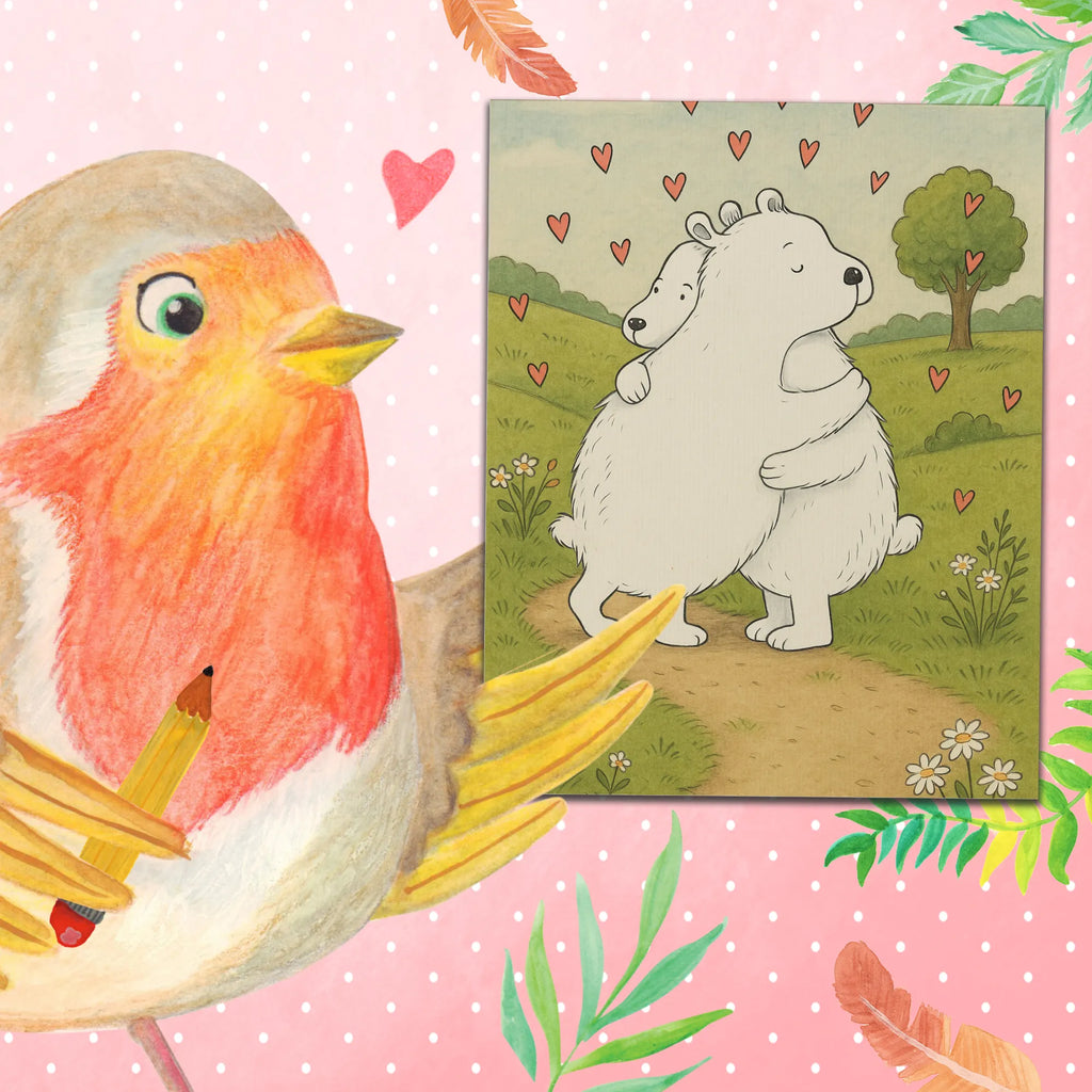 Paint by Numbers Icebear Embrace Design Ausmalbild, Kreativität, Bastelidee, Kunstwerk, DIY, Malen, Malen nach Zahlen, Baseln, Künstler, Tiermotive, Gute Laune, lustige Sprüche, Tiere