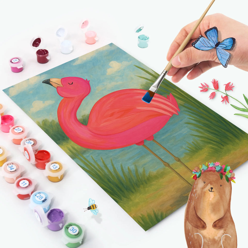 Malen nach Zahlen Flamingo Stolz Design DIY, Künstler, Kreativität, Malen, Baseln, Kunstwerk, Malen nach Zahlen, Ausmalbild, Bastelidee, Flamingo, beste Freundin, Tochter, Selbstakzeptanz, Freundin, Selbstliebe, Freude, stolz, Mama, Schwester