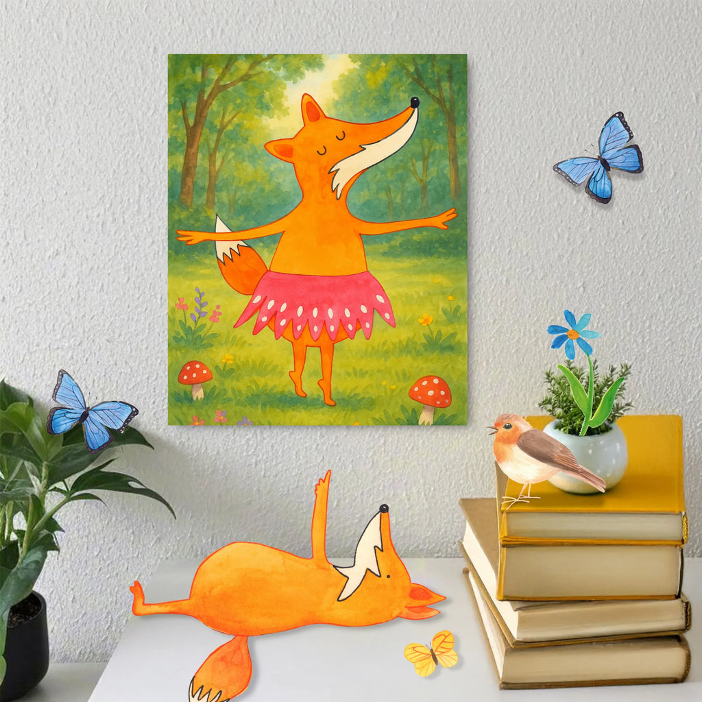 Malowanie według numerów Lis baletnica Design Künstler, Baseln, DIY, Kreativität, Malen, Kunstwerk, Ausmalbild, Malen nach Zahlen, Bastelidee, Fuchs, Ballett, Ballerina, Tanzen, Einladung, Füchse, Füchsin, Tänzerin, Fuchs Spruch, Party, Geburtstag