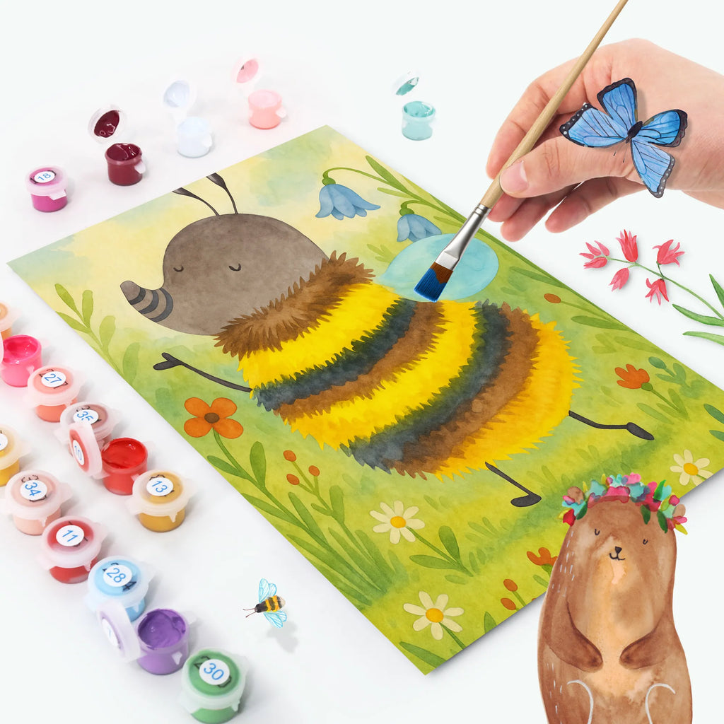 Paint by Numbers bumblebee fluffy Design DIY, Bastelidee, Kunstwerk, Malen nach Zahlen, Malen, Kreativität, Baseln, Ausmalbild, Künstler, Tiermotive, Gute Laune, lustige Sprüche, Tiere, Flauschig, Hummel, Natur, Blume, Biene