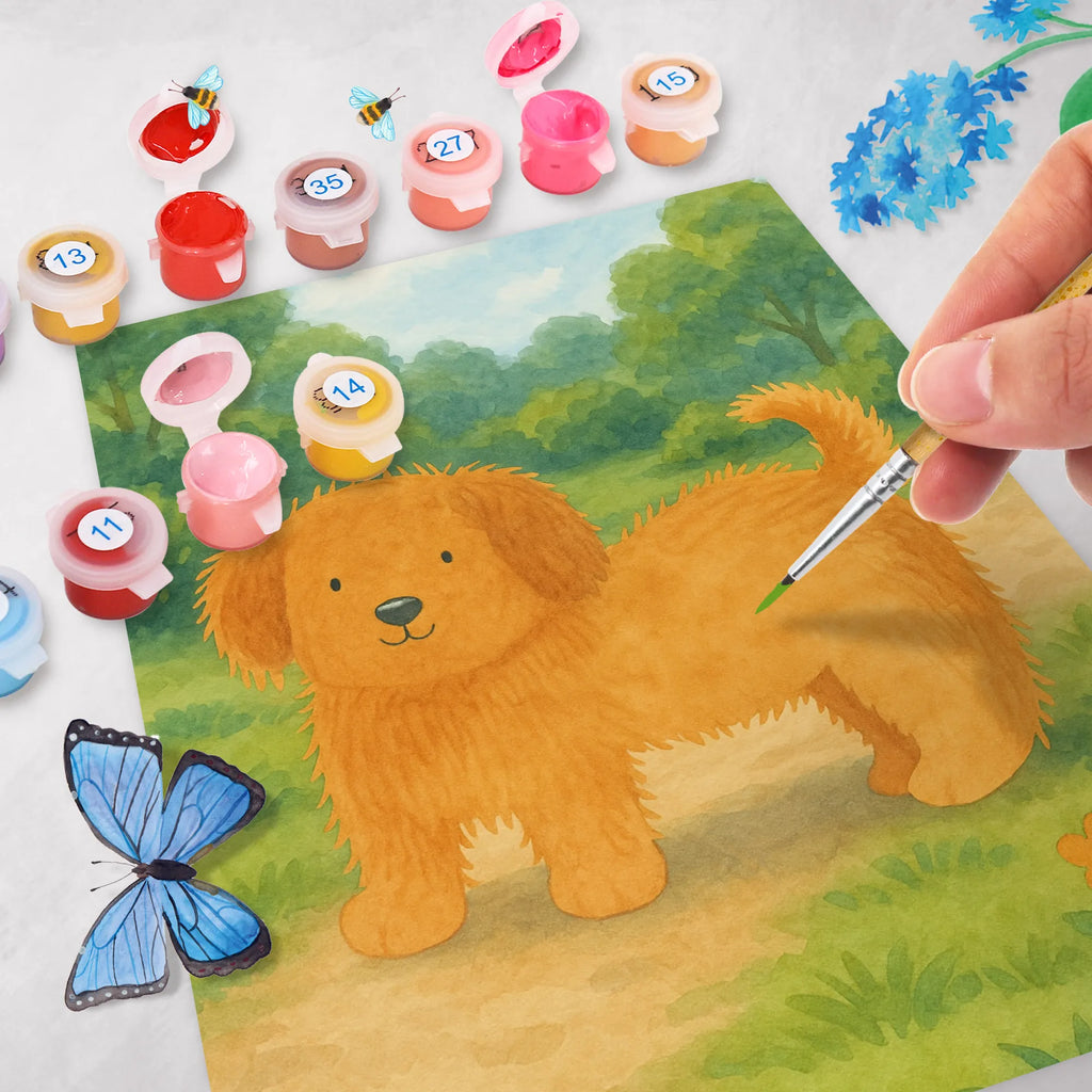 Malowanie według numerów pies puszysty Design Baseln, Kreativität, Malen, Bastelidee, Ausmalbild, Malen nach Zahlen, Künstler, Kunstwerk, DIY, Hund, Hundemotiv, Haustier, Hunderasse, Tierliebhaber, Hundebesitzer, Sprüche, Hundeliebe, Frauchen, Hunde, Hundemama