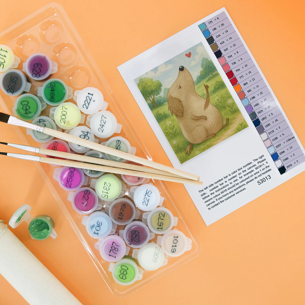 Paint by Numbers Dog Love Design Bastelidee, Ausmalbild, Kreativität, Künstler, Kunstwerk, DIY, Malen nach Zahlen, Malen, Baseln, Hund, Hundemotiv, Haustier, Hunderasse, Tierliebhaber, Hundebesitzer, Sprüche, Liebe, Hundeglück, Hunde, Hundeliebe, Frauchen