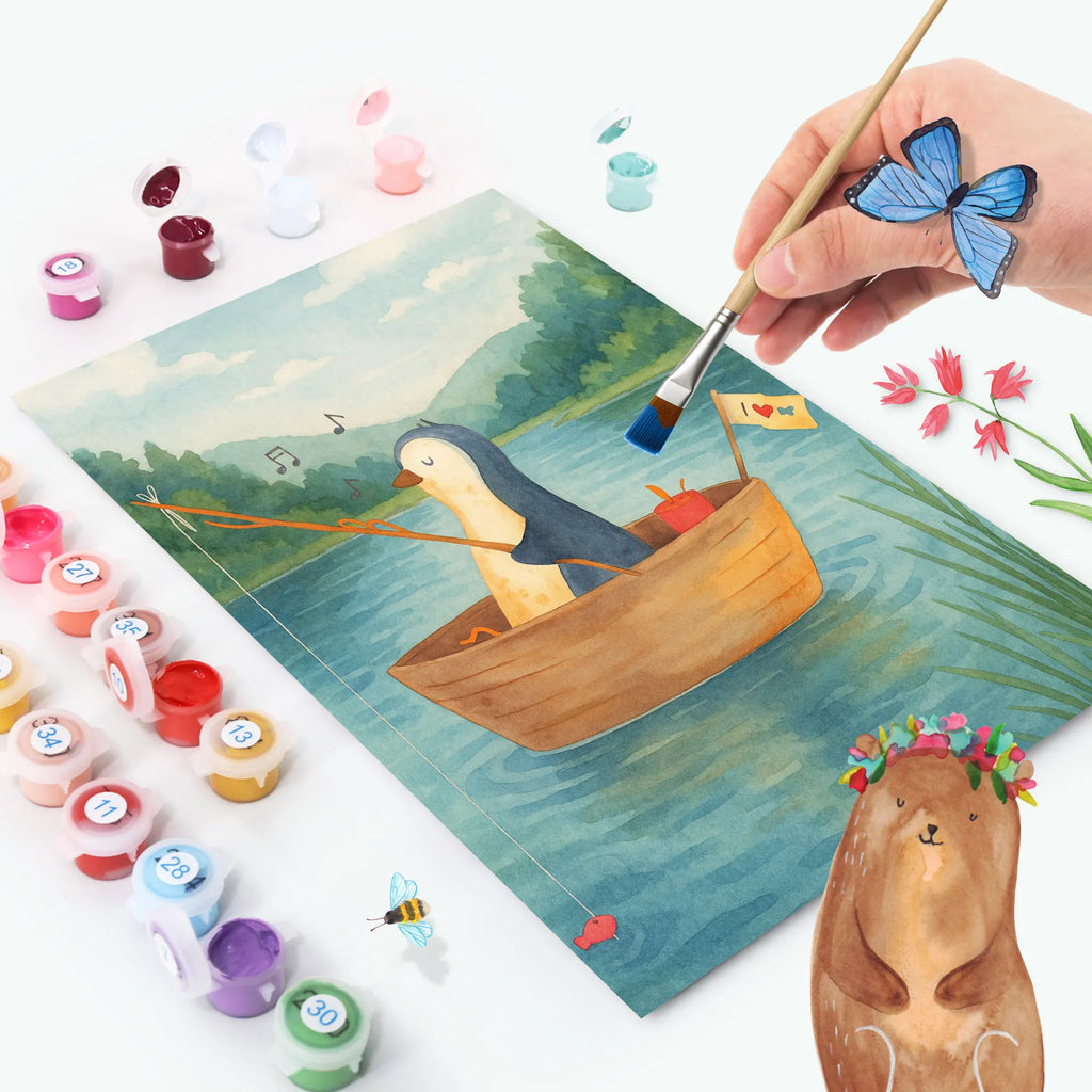 Paint by Numbers Penguin fishing boat Design Malen nach Zahlen, Künstler, Kunstwerk, DIY, Kreativität, Malen, Bastelidee, Baseln, Ausmalbild, Pinguin, Angeln, Scheidung, Boot, Angelboot, genießen, Pinguine, Leben, Neustart, Lebenslust, Motivation, Trennung, Geschenkidee Liebeskummer, Neuanfang