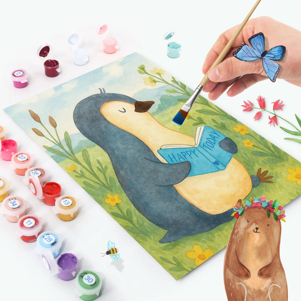 Paint by Numbers Penguin A book Design Malen nach Zahlen, Kreativität, Ausmalbild, DIY, Bastelidee, Künstler, Malen, Kunstwerk, Baseln, Pinguin, Freizeit, Ferien, Lesen, Nichtstun, Buch, Bücherwurm, Faulenzen, Pinguine, Urlaub