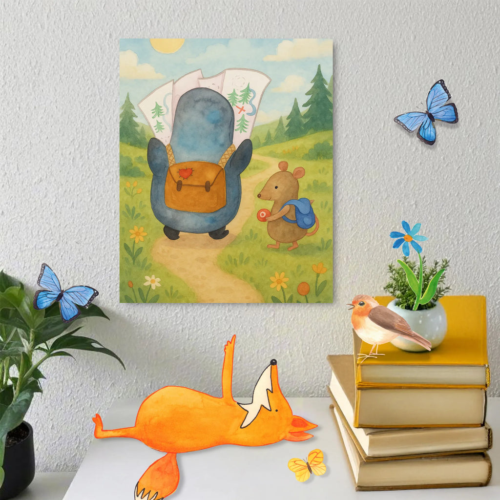 Malowanie według numerów Pingwin i Mysz Wędrowcy Design Pinguin