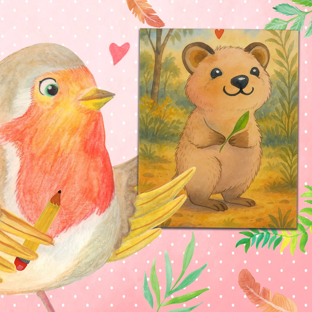 Malen nach Zahlen Quokka Happy Design Malen, Baseln, Kreativität, Bastelidee, DIY, Ausmalbild, Künstler, Kunstwerk, Malen nach Zahlen, Tiermotive, Gute Laune, lustige Sprüche, Tiere, Dinge erledigen, Aufschieberitis, Lustiger Spruch, Niedliches Tier, Verschieben, Quokka