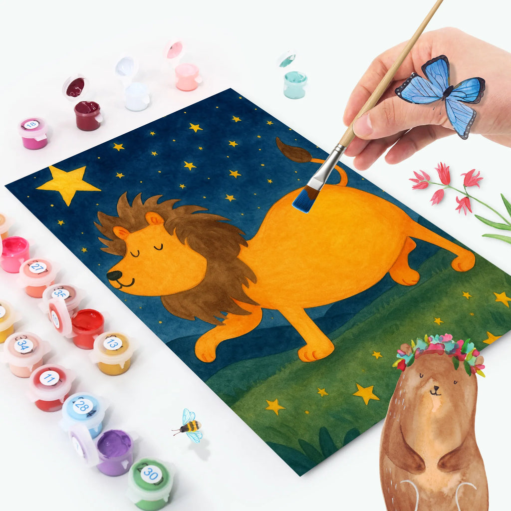 Paint by Numbers Star sign Lion Design Baseln, DIY, Malen nach Zahlen, Ausmalbild, Bastelidee, Künstler, Kunstwerk, Malen, Kreativität, Tierkreiszeichen, Sternzeichen, Horoskop, Astrologie, Aszendent, Geburtstag August, Löwe Geschenk, Geschenk August, Geschenk Juli, König der Tiere, Geburtstag Juli, Löwe Sternzeichen