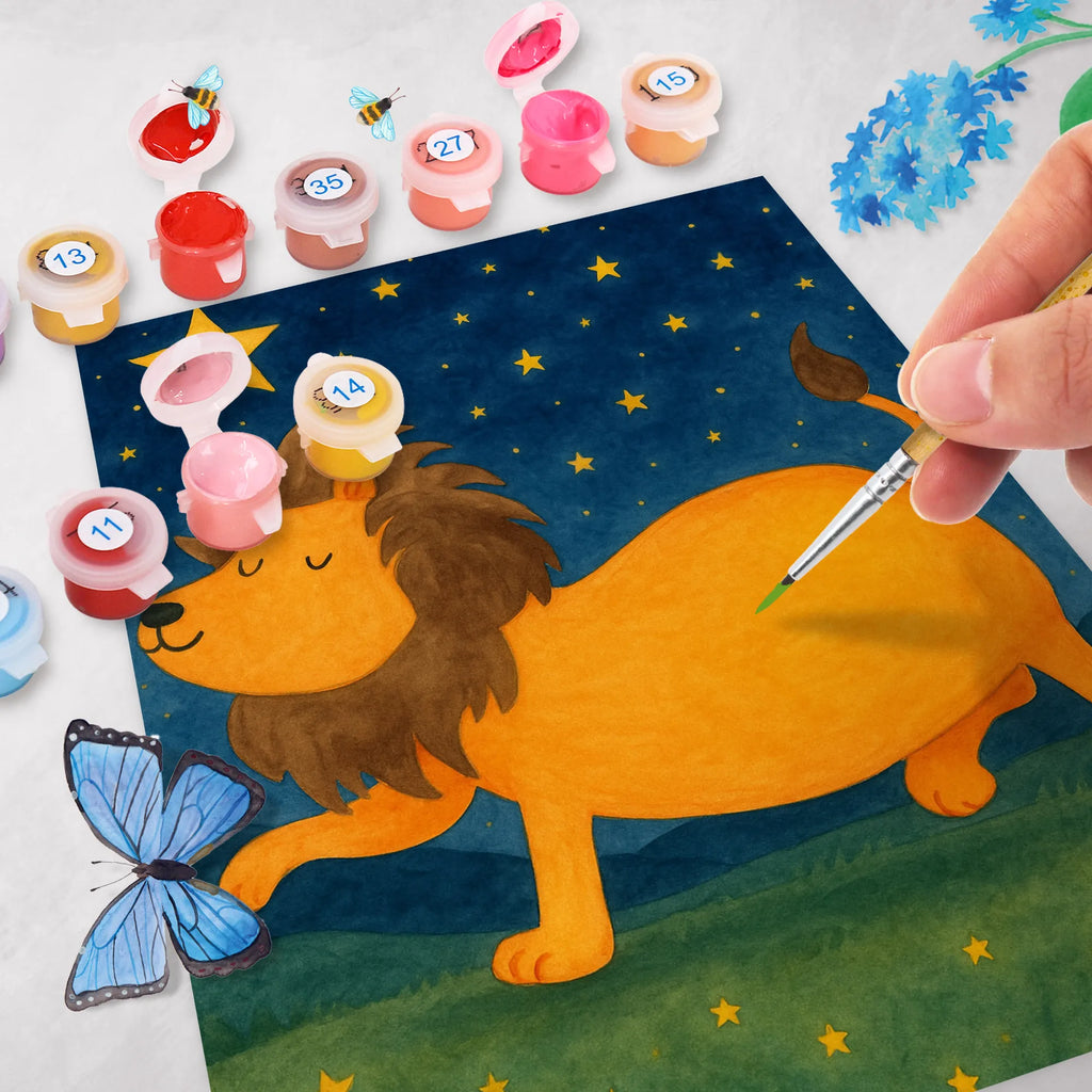 Paint by Numbers Star sign Lion Design Baseln, DIY, Malen nach Zahlen, Ausmalbild, Bastelidee, Künstler, Kunstwerk, Malen, Kreativität, Tierkreiszeichen, Sternzeichen, Horoskop, Astrologie, Aszendent, Geburtstag August, Löwe Geschenk, Geschenk August, Geschenk Juli, König der Tiere, Geburtstag Juli, Löwe Sternzeichen