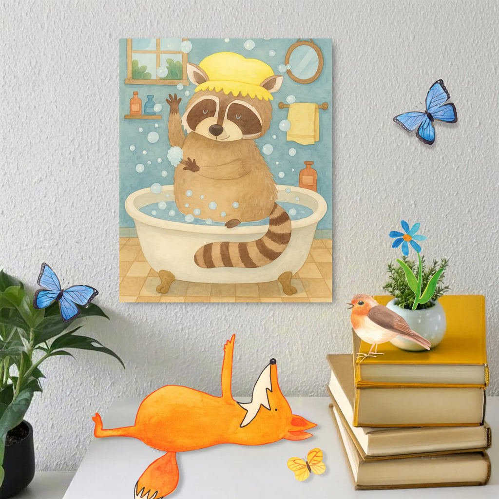 Malowanie według numerów Szop pracz Design Kunstwerk, Malen, Ausmalbild, Bastelidee, DIY, Künstler, Malen nach Zahlen, Kreativität, Baseln, Tiermotive, Gute Laune, lustige Sprüche, Tiere, Fröhlich, Plan, Seifenblasen, Waschbär, Tagträumen, waschen