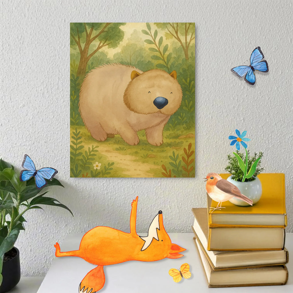 Malowanie według numerów Wombat Design Bastelidee, Basteln, Malen, DIY, Kreativität, Malen nach Zahlen, Künstler, Ausmalbild, Kunstwerk, lustige Sprüche, Tiere, Tiermotive, Gute Laune, Motivation, Das Leben ist schön, Wombat, Spruch, Australien