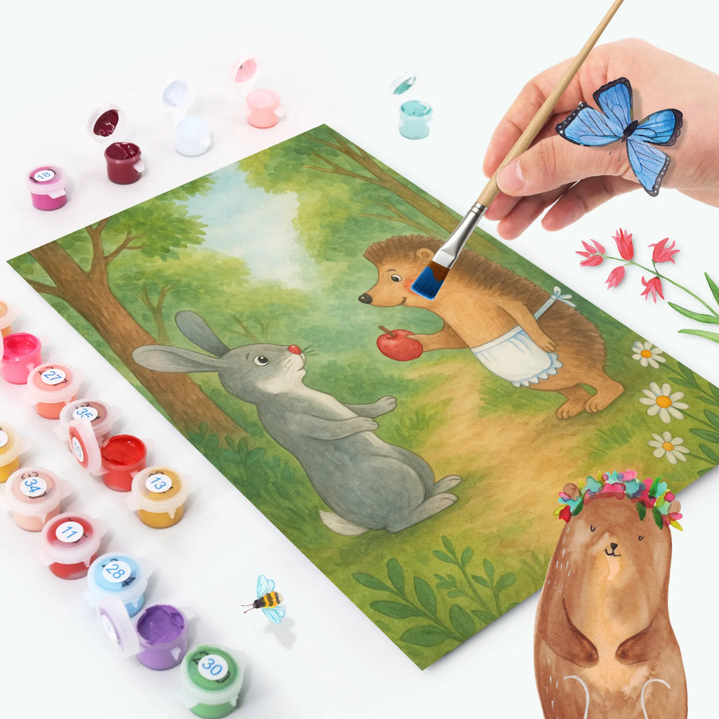 Malowanie według numerów królik jeż Design Malen nach Zahlen, Kreativität, Kunstwerk, DIY, Baseln, Bastelidee, Malen, Ausmalbild, Künstler, Tiermotive, Gute Laune, lustige Sprüche, Tiere, Igel und Hase, Hase, Igel, Herzschmerz, Trennungsschmerz, Spruch romantisch, Liebeskummer Geschenk, Trösten, Liebe Spruch