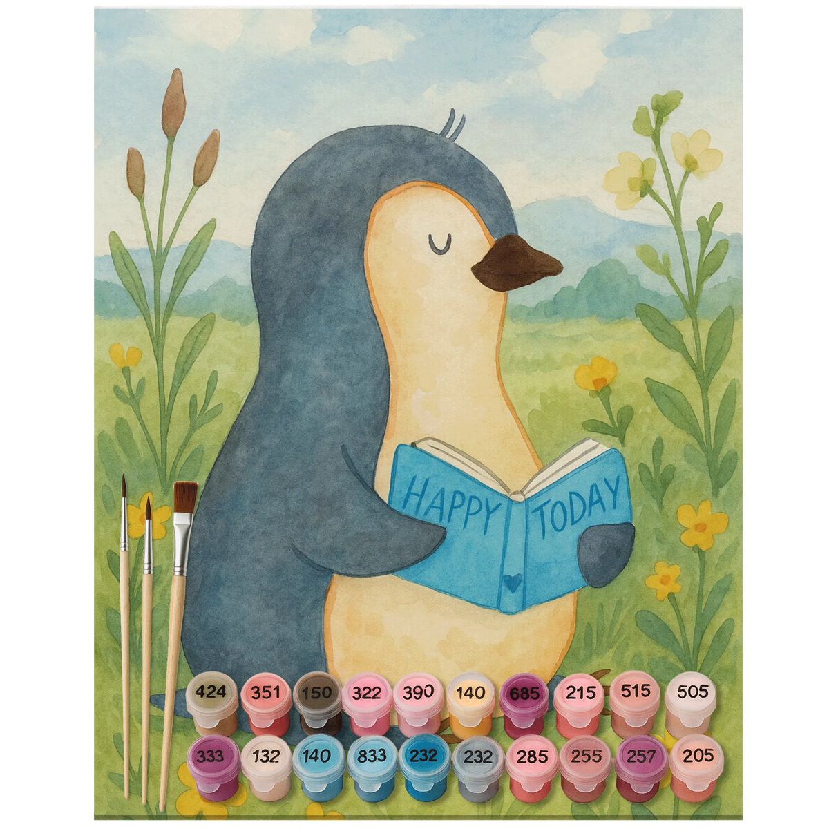 Paint by Numbers Penguin A book Design malerei nach zahlen, malen mit zahlen, Malen nach Zahlen Bild, Acryl Malen nach Zahlen, leinwand malerei, malset, kreativ set, malen nach zahlen set, Malen nach Zahlen, Zahlenbild, leinwand malset, Malen nach Zahlen Leinwand, acrylmalerei set, diy set, DIY Malen nach Zahlen, acryl malset, Pinguin, Nichtstun, Ferien, Freizeit, Buch, Urlaub, Faulenzen, Pinguine, Bücherwurm, Lesen