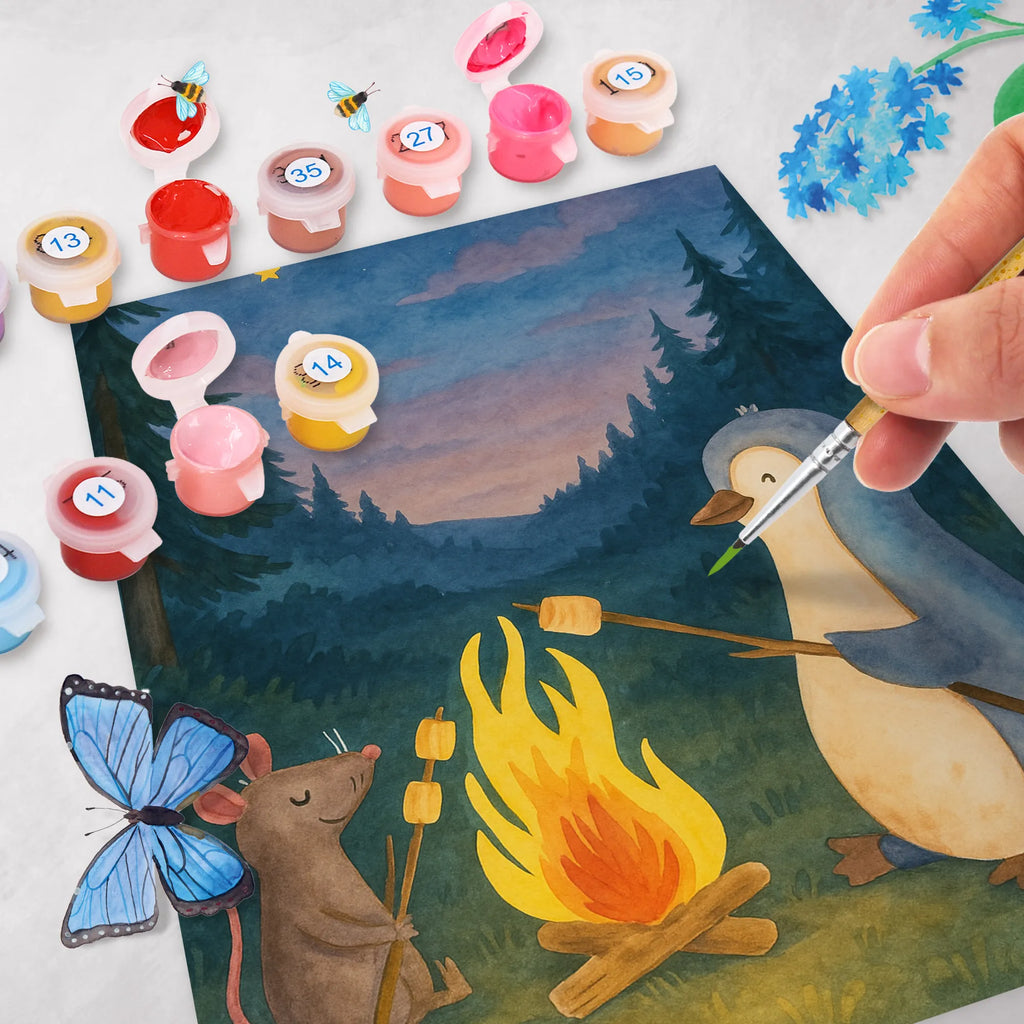 Paint by Numbers Penguin campfire Design DIY, Ausmalbild, Malen, Kunstwerk, Malen nach Zahlen, Bastelidee, Künstler, Kreativität, Baseln, Pinguin, Job, Lagerfeuer, Feuer, Marshmallows, Neustart, Lebensmotivation, Büroalltag, Lebensspruch, Büro, Pinguine, Liebe, Maus, Arbeit, Motivation, Leben, grillen
