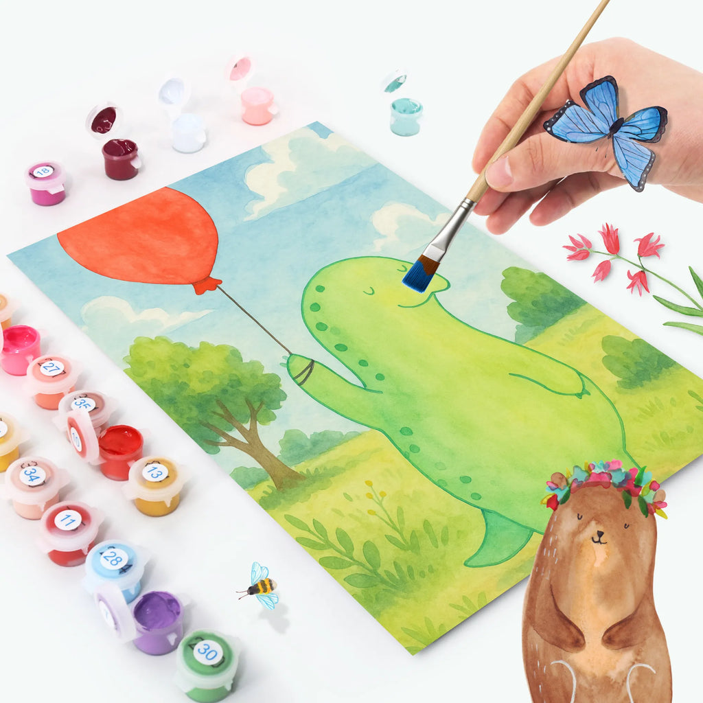 Malen nach Zahlen Schildkröte Luftballon Design Bastelidee, Baseln, Künstler, Ausmalbild, DIY, Kunstwerk, Malen nach Zahlen, Malen, Kreativität, Schildkröte, Motivationsspruch, Motivation, Mutausbruch, Schildkröten