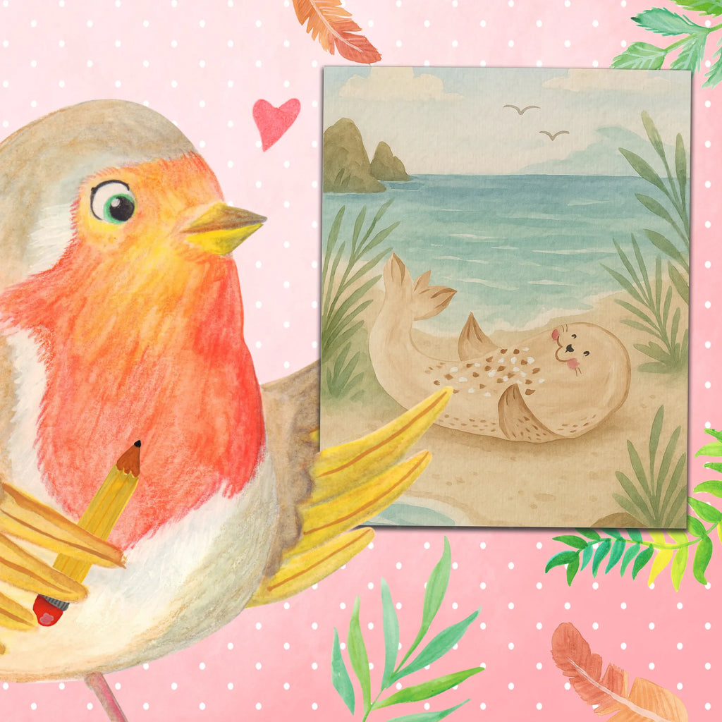 Paint by Numbers seal Lay Design Malen, Künstler, Basteln, Ausmalbild, Kunstwerk, Bastelidee, Malen nach Zahlen, Kreativität, DIY, Gute Laune, Tiermotive, Lustige Sprüche, Tiere, Strand, Robben, Robbe, Nordsee, Lachen, Meerestier, Ostsee, Freude, Seehund