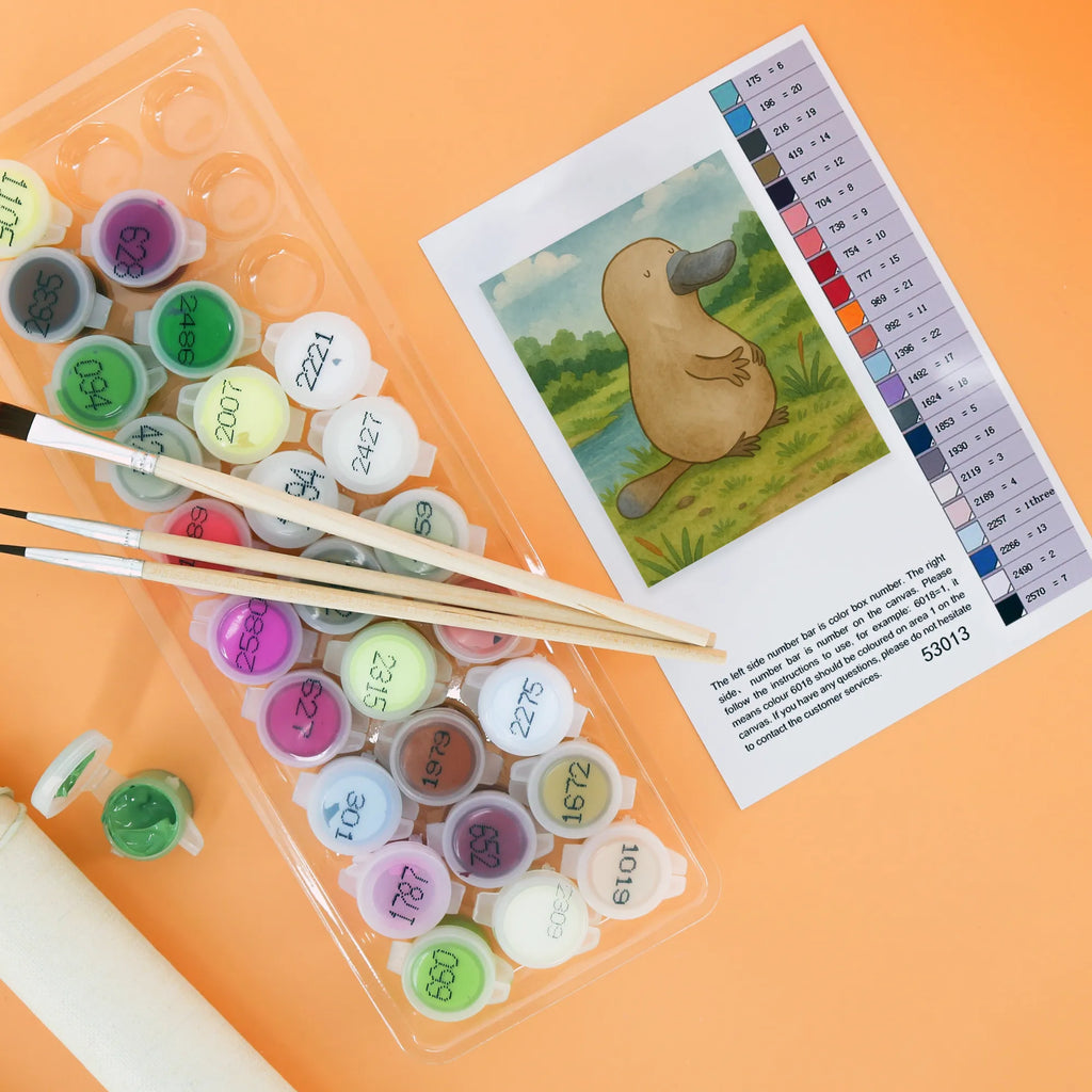 Malen nach Zahlen Schnabeltier Mut Design Baseln, DIY, Malen, Kunstwerk, Künstler, Ausmalbild, Malen nach Zahlen, Bastelidee, Kreativität, Meerestiere, Meer, Urlaub, Raodtrip, Arbeit, Schnabeltier, Training, Neuanfang, Büro, Weltreise, mutig, Motivation, Neustart, Mut, Schnabeltiere, Lebensweisheit