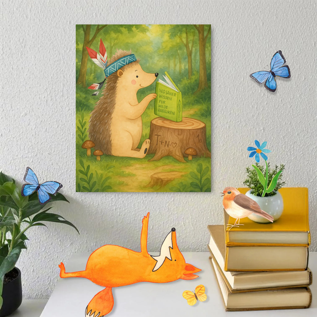 Paint by Numbers Hedgehog feather headdress Design Forest animals, Indians, Camping, Campfire, Adventure, Hedgehogs