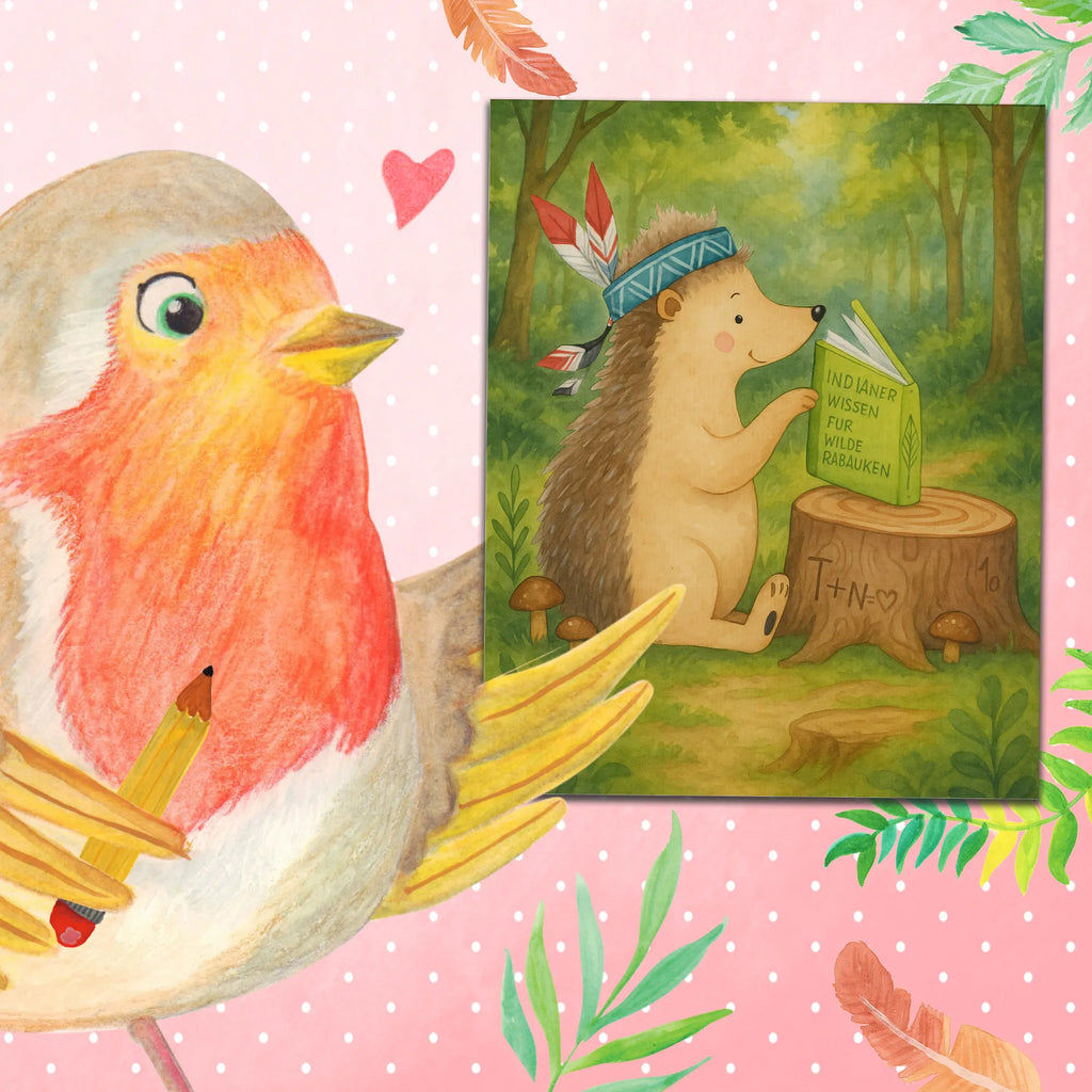 Paint by Numbers Hedgehog feather headdress Design Forest animals, Indians, Camping, Campfire, Adventure, Hedgehogs