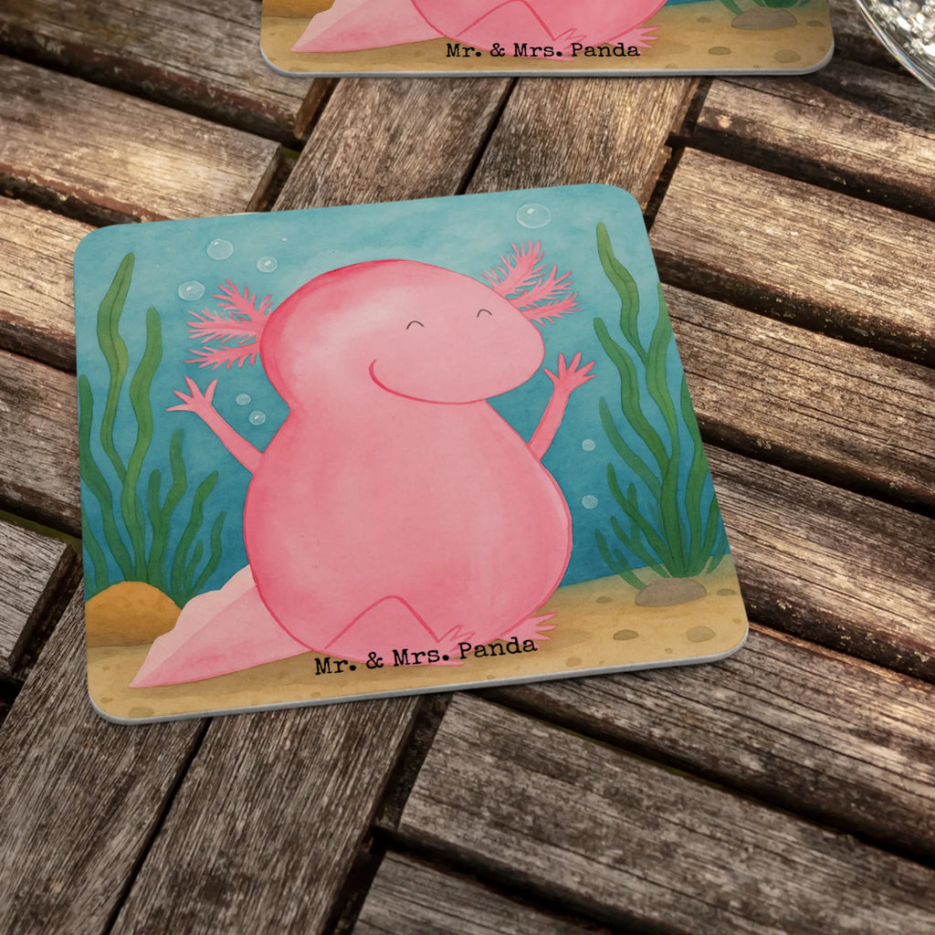 Bierdeckel Axolotl Hurra Design Bierdeckel, Gastgeschenk Hochzeit, Tischdeko, Axolotl, Molch, Axolot, Schwanzlurch, Lurch, Lurche, fröhlich, Spaß, Freude, Motivation, Zufriedenheit