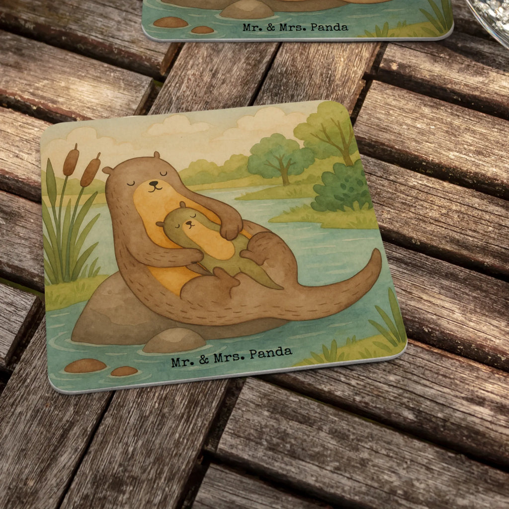 Bierdeckel Otter Kind Design Bierdeckel, Gastgeschenk Hochzeit, Tischdeko, Otter, Fischotter, Seeotter, Otter Seeotter See Otter
