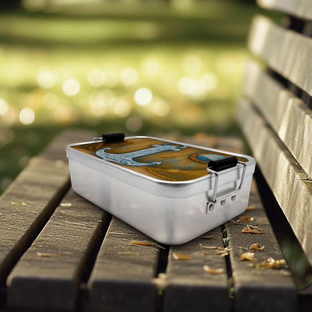 Metall Brotdose Anker Blau Design Pausenbox, Brotdose Arbeit, Lunchbox Metall, Brotbox Metall, Metallbox, Brotbox, Brotdose Metall, Vintage Brotdose, Metall Brotbox, Kinder Brotdose, Schul Brotdose, Brotdose, Metall Brotdose, Vesperdose Metall, Tiere, Tiermotive, Gute Laune, Lustige Sprüche