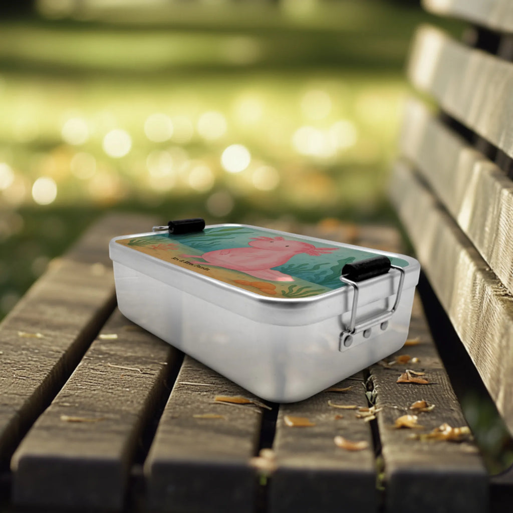 Metall Brotdose Axolotl Niedlich Design Brotbox, Brotdose Arbeit, Metall Brotbox, Schul Brotdose, Brotdose, Kinder Brotdose, Brotdose Metall, Metallbox, Vintage Brotdose, Brotbox Metall, Metall Brotdose, Lunchbox Metall, Pausenbox, Vesperdose Metall, Axolotl, Molch, Zufrieden, Fröhlich, Axolot, Liebe, Vergnügt, Lebensweisheit, Lebensstil, Freundin, Weisheit