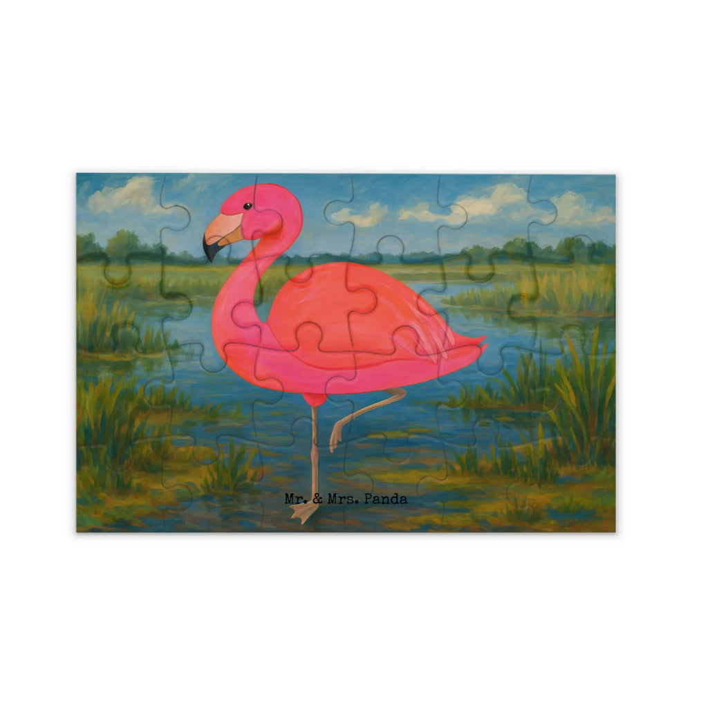 Puzzle Flamingo Classic Design Puzzle, Flamingo, Einzigartig, Selbstliebe, Stolz, ich, für mich, Spruch, Freundin, Freundinnen, Außenseiter, Sohn, Tochter, Geschwister