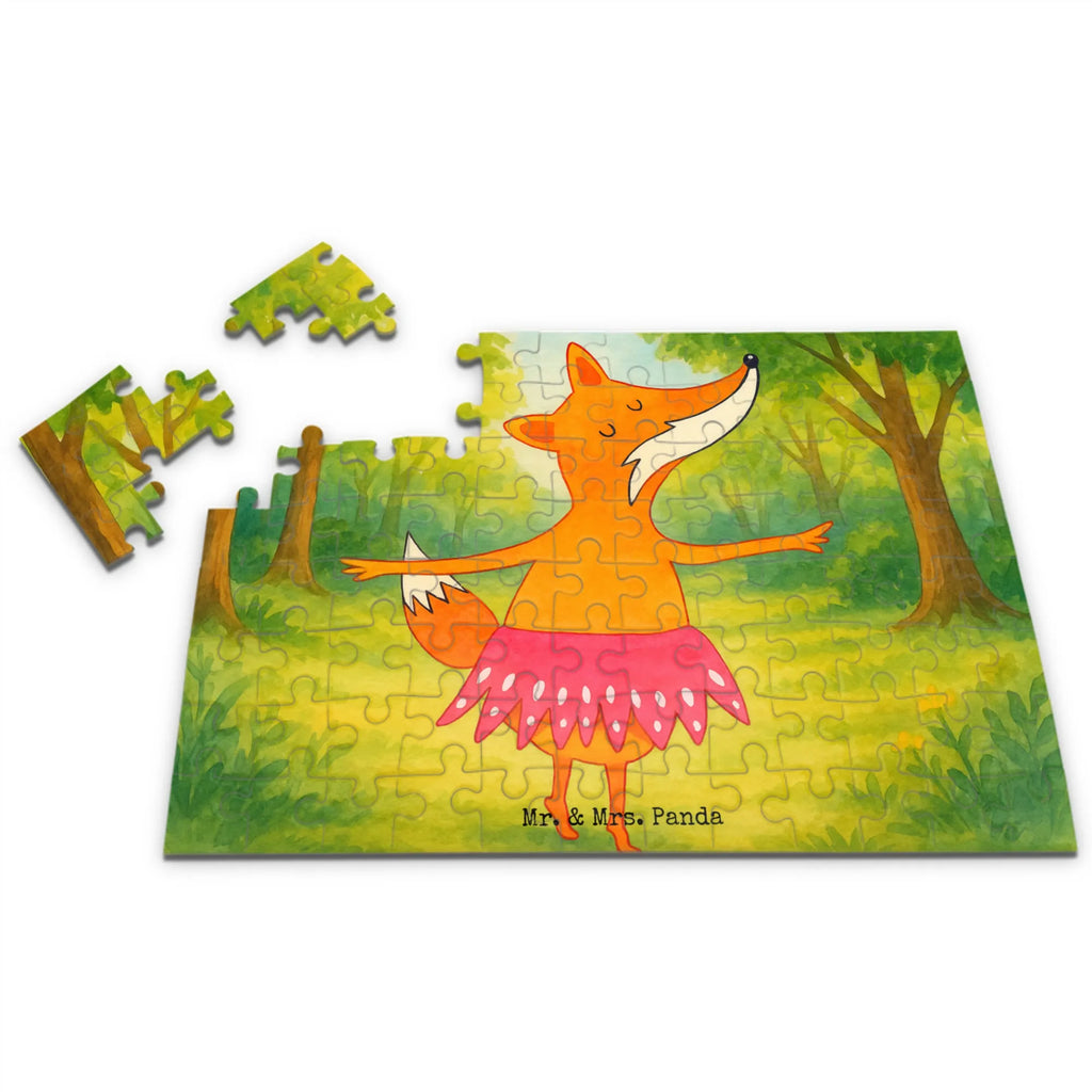 Puzzle Fuchs Ballerina Design Puzzle, Fuchs, Fuchs Spruch, Füchse, Füchsin, Ballerina, Ballett, Tänzerin, Tanzen, Party, Einladung, Geburtstag
