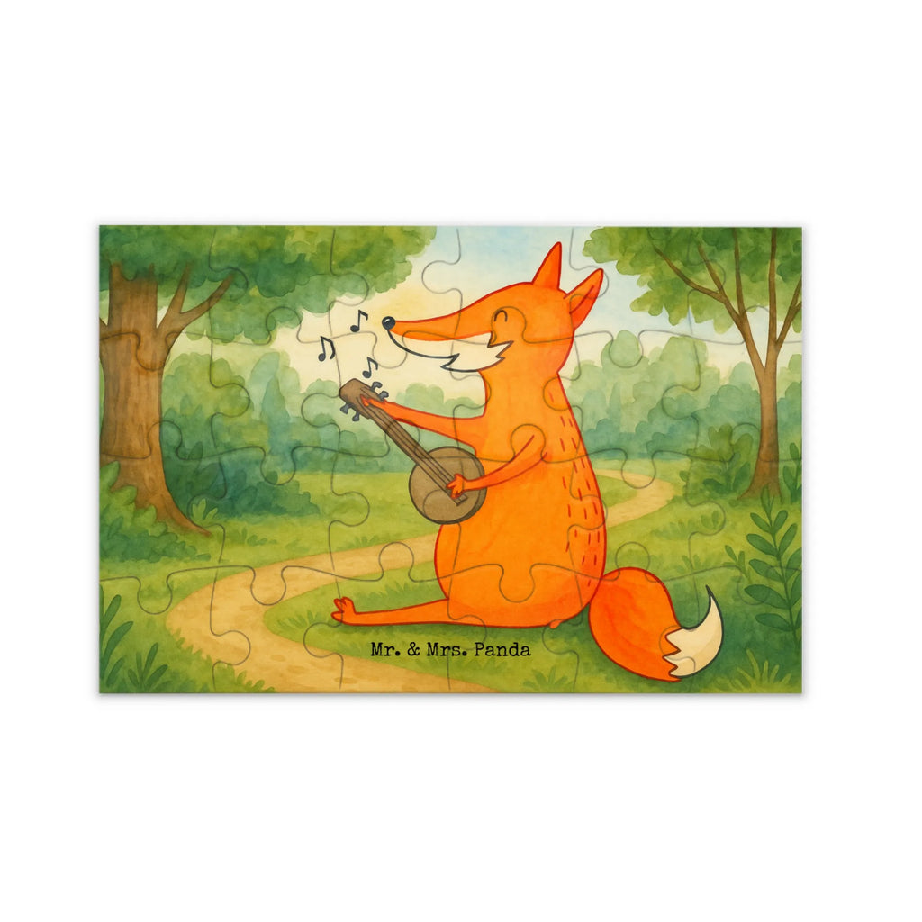 Puzzle Fuchs Gitarre Design Puzzle, Fuchs, Füchse, Geschenk Musiker, Musik Spruch, Musikerin, Sänger, Sängerin, Gitarre